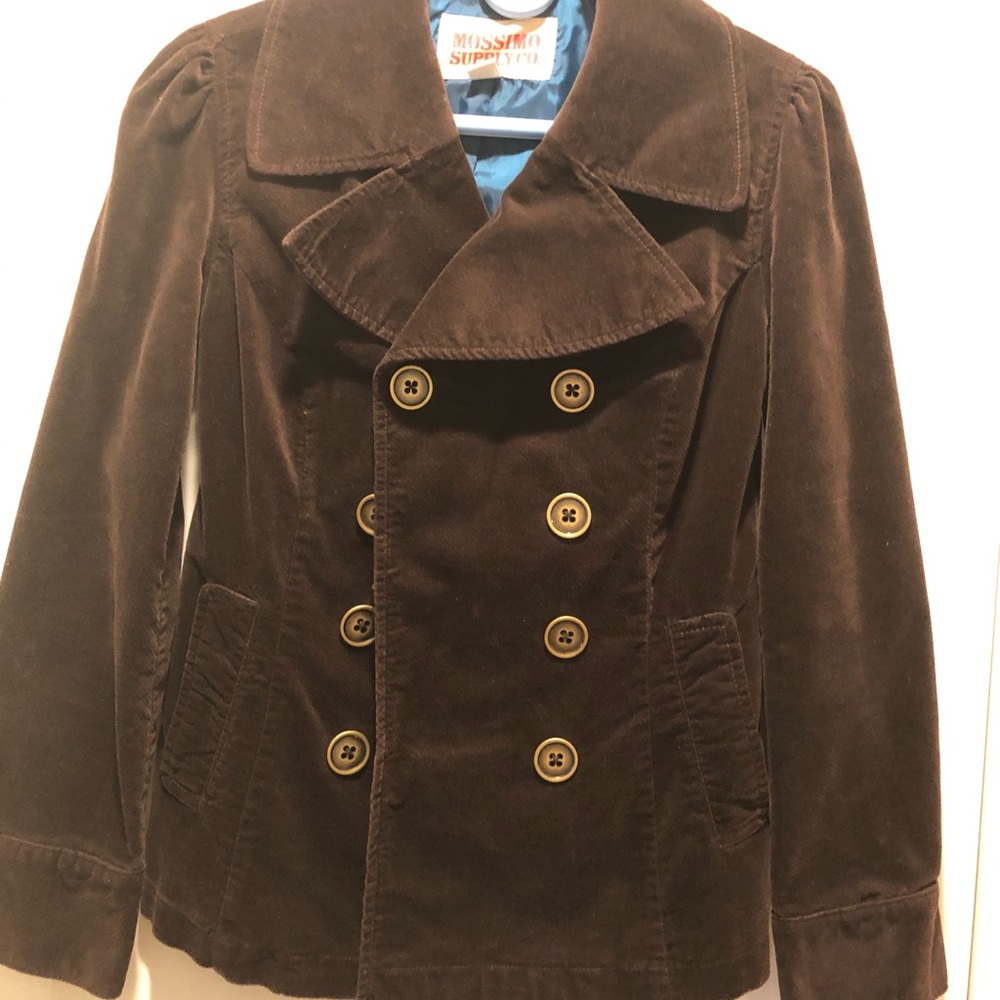 Mossimo Supply Co. Brown Velvet Jacket Size Small